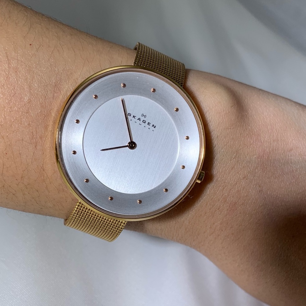 SKAGEN GITTE STAINLESS STEEL GOLD WATCH